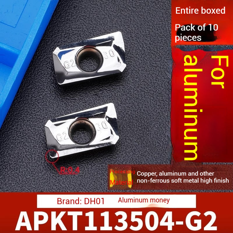 1026-CNC milling inserts APMT1135 carbide 1604 milling inserts fast feed R0.8 coated rough milling cutter grains Shandong Denso Pricision Tools Co.,Ltd.